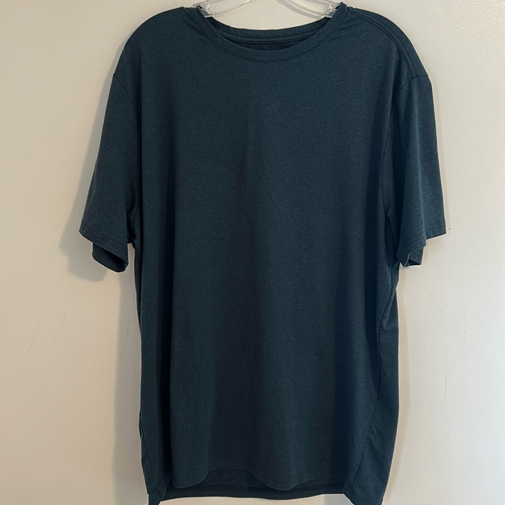 1.0 ALGO Shirt Navy Blue Performance Quick Dry Gym Run Sports UPF-40 Size XL